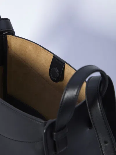 Loewe Hammock Slice Shoulder Bag In Black