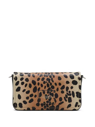 Marc Jacobs Elegant Leather Handbag In Animal Print