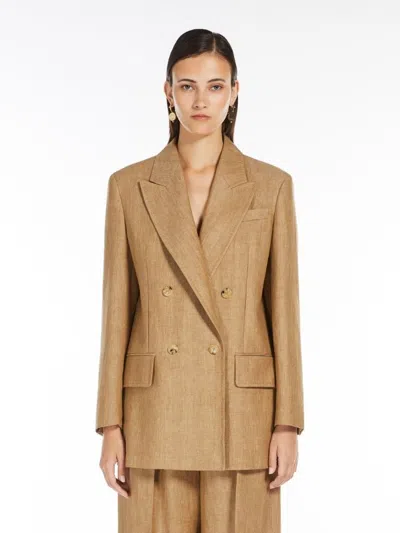 Max Mara Gerla Jacket Tobacco In Brown