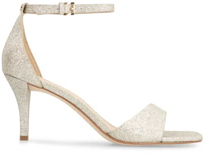 Michael Michael Kors Jaida Glitter Sandals In White