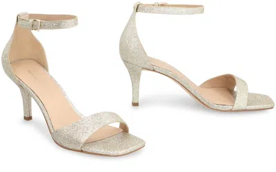 Michael Michael Kors Jaida Glitter Sandals In White