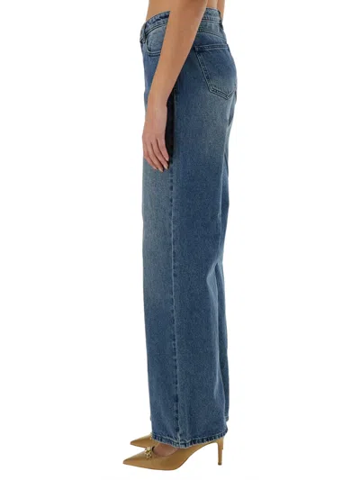 Michael Michael Kors Straight Leg Jeans In Blue