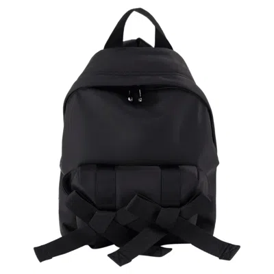 Simone Rocha Beaded Utility Bow Backpack In Black