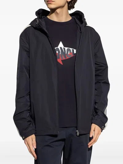 Moncler Side Stripe Jacket In Black