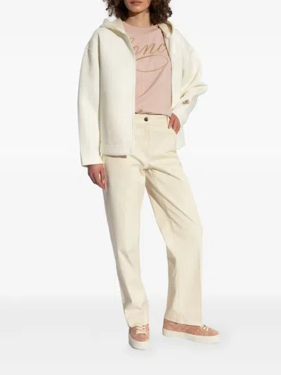 Moncler Sneaker Monaco2 Low Top Nude Suede In Brown