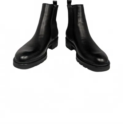 La Canadienne Deon Genuine Shearling Waterproof Bootie In Black