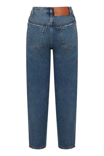 Msgm Straight-leg Jeans Five Pockets In Blue