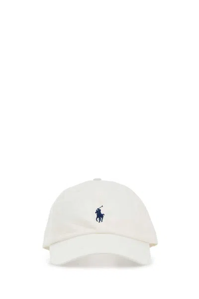 Polo Ralph Lauren White Cotton Baseball Cap In Neutral