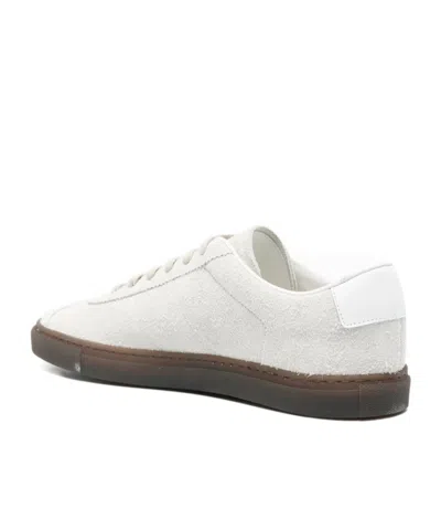 Common Projects Logo Lace-up Low-top Casual Shoes In White