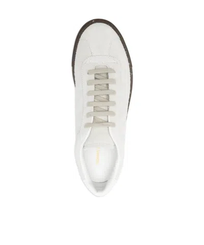 Common Projects Logo Lace-up Low-top Casual Shoes In White