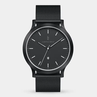 Lilienthal Berlin Huxley Black & White Stainless Steel Black Matte In Multi