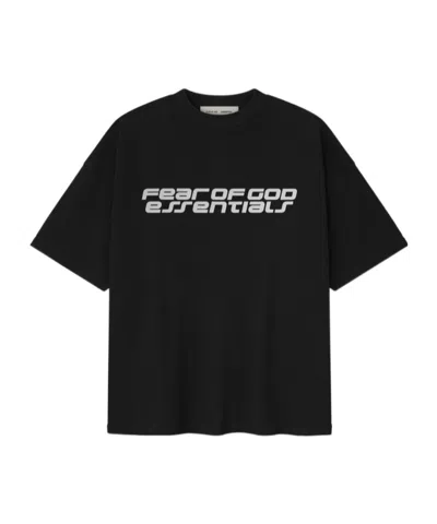 Essentials Black Holiday Ponte 90s T-shirt In Black