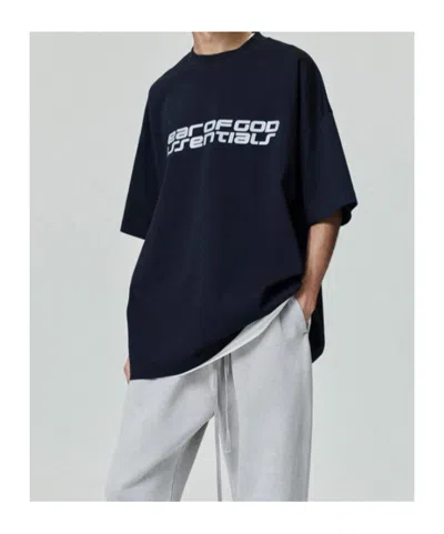 Essentials Black Holiday Ponte 90s T-shirt In Black
