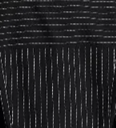 Kenneth Cole Pinstripe Long Sleeve Shirtdress In Black