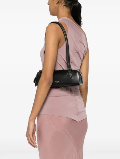 Alaïa Womens Noir Le Teckel Branded-tag Leather Shoulder Bag In Black