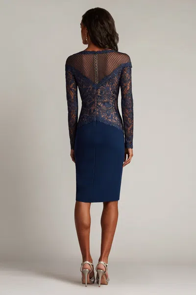 Tadashi Shoji Embroidered Lace Long Sleeve Cocktail Dress In Multi