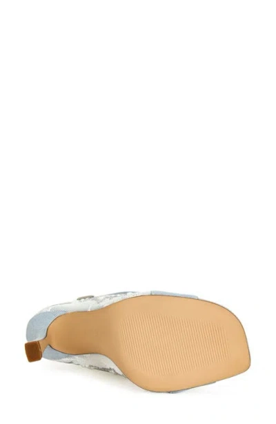 Azalea Wang Tandy Open Toe Bootie In Blue