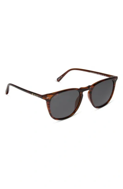 Diff Brody Xl 51mm Square Sunglasses In Brown