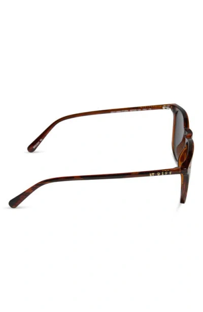 Diff Brody Xl 51mm Square Sunglasses In Brown