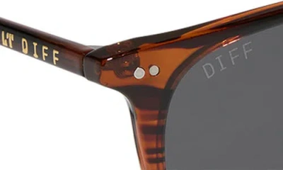 Diff Brody Xl 51mm Square Sunglasses In Brown