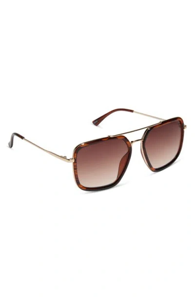 Diff Jesse Navigator Sunglasses In Brown
