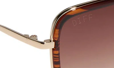 Diff Jesse Navigator Sunglasses In Brown