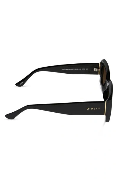 Diff Katie 52mm Gradient Rectangle Sunglasses In Brown