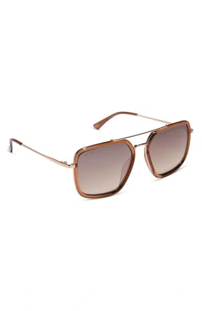 Diff Jesse Navigator Sunglasses In Brown