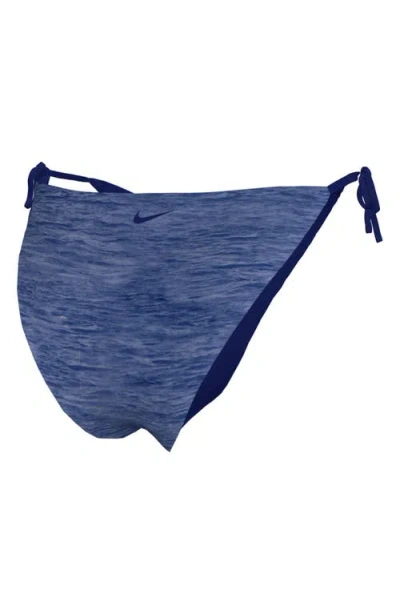 Nike Tie String Bikini Swim Bottom In Blue