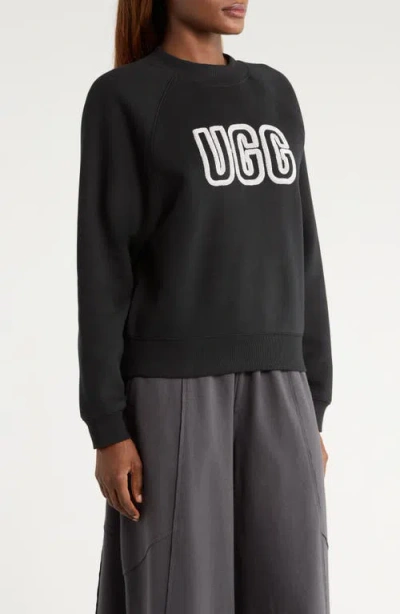 Ugg Logo Sweatshirt In Black