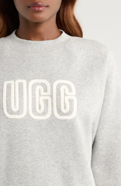 Ugg (r) Logo Crewneck Sweatshirt In Gray