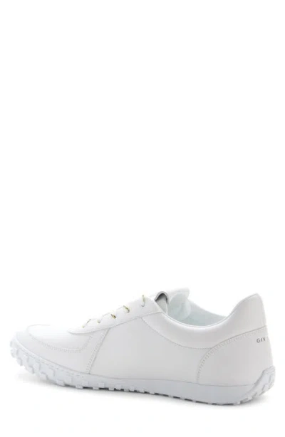 Givenchy Glide Leather Sneakers Low Top Rubber Sole In White