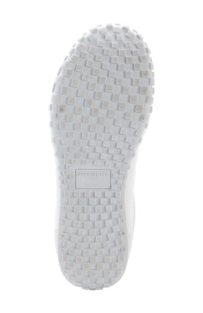 Givenchy Glide Leather Sneakers Low Top Rubber Sole In White