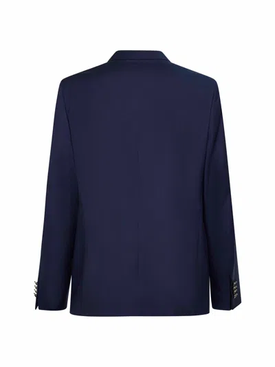 Etro Men Blue Wool Single-breasted Jacket In Blue