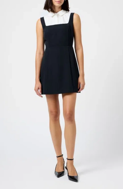 French Connection Echo Crepe Sleeveless Dress In Black