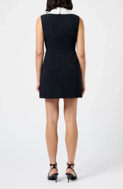French Connection Echo Crepe Sleeveless Dress In Black