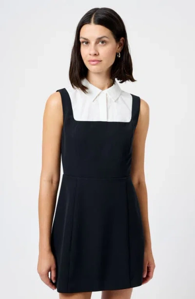 French Connection Echo Crepe Sleeveless Dress In Black