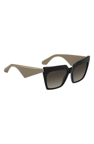 Etro 58mm Rectangular Sunglasses In Black