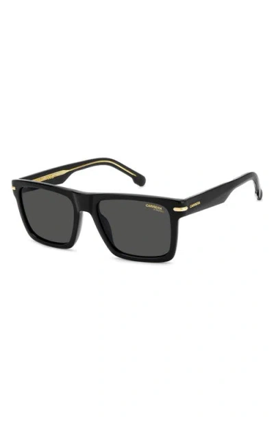 Carrera Eyewear 55mm Gradient Rectangular Flat Top Sunglasses In Multi