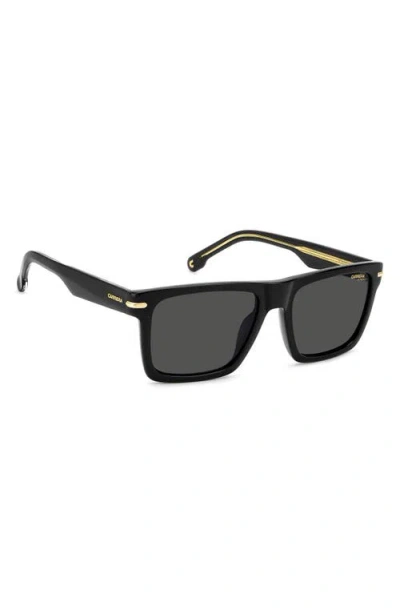 Carrera Eyewear 55mm Gradient Rectangular Flat Top Sunglasses In Multi