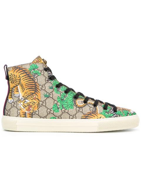 gucci high top sneakers tiger