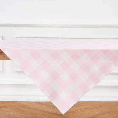 Solino Home Linen Table Throw In Pink