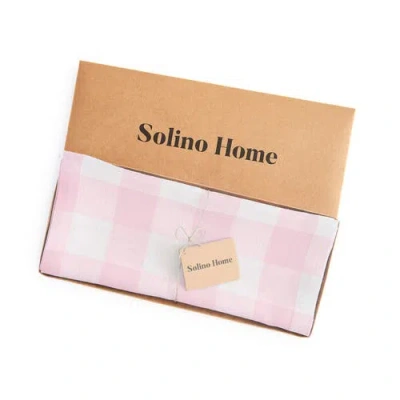 Solino Home Linen Table Throw In Pink