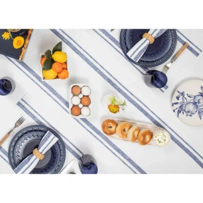 Solino Home Linen Table Runner In White