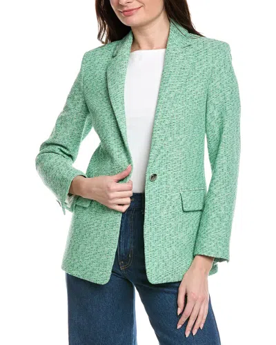 Maje Suit Blazer In Green