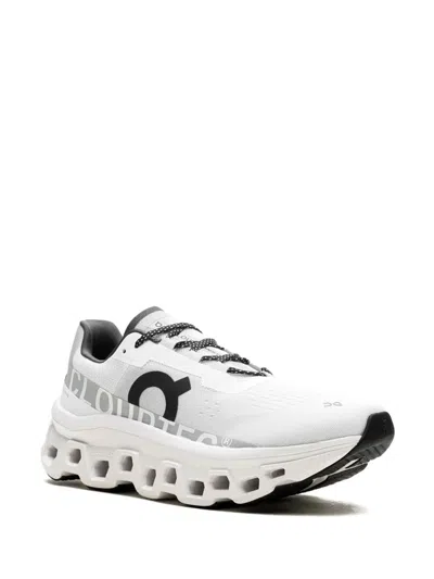 On -running Womens All White F Cloudmster Cushied Chunky-soled Mesh Low-top Trainers In Multi