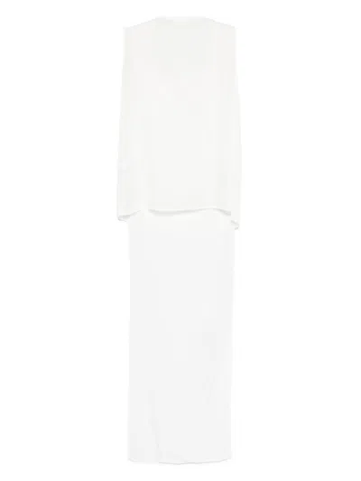 P.a.r.o.s.h Parosh Silk Top In White
