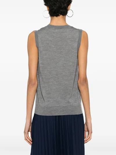 P.a.r.o.s.h Parosh Sleeveless Crew Neck Sweater In Multi