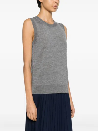 P.a.r.o.s.h Parosh Sleeveless Crew Neck Sweater In Multi