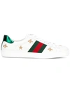 GUCCI Ace embroidered sneakers,RUBBER100%